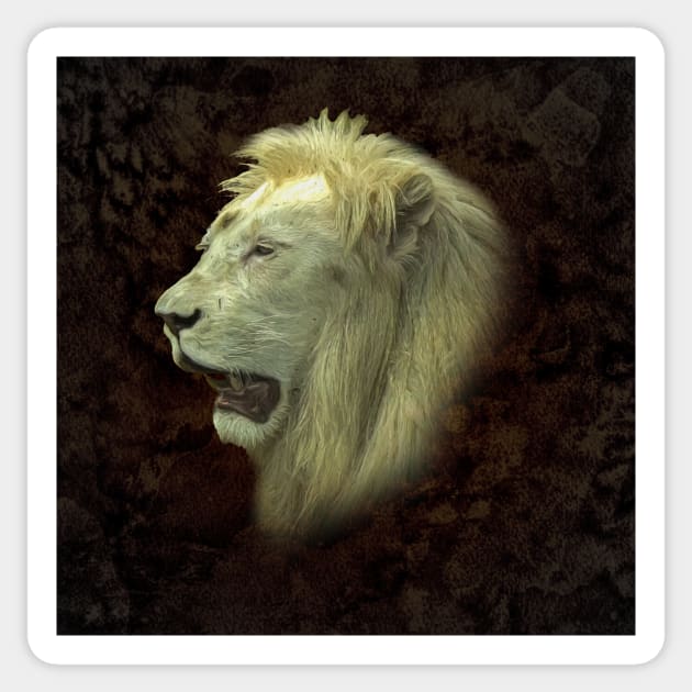 White lion Sticker by Guardi